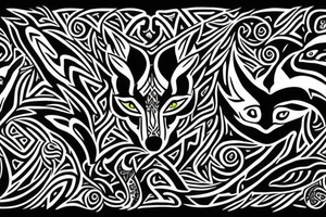 Kindred lol wolf tattoo idea