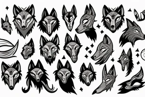 Kindred lol wolf tattoo idea