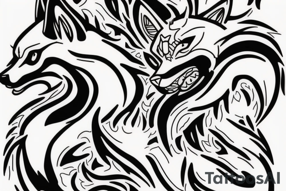 Kindred lol wolf tattoo idea