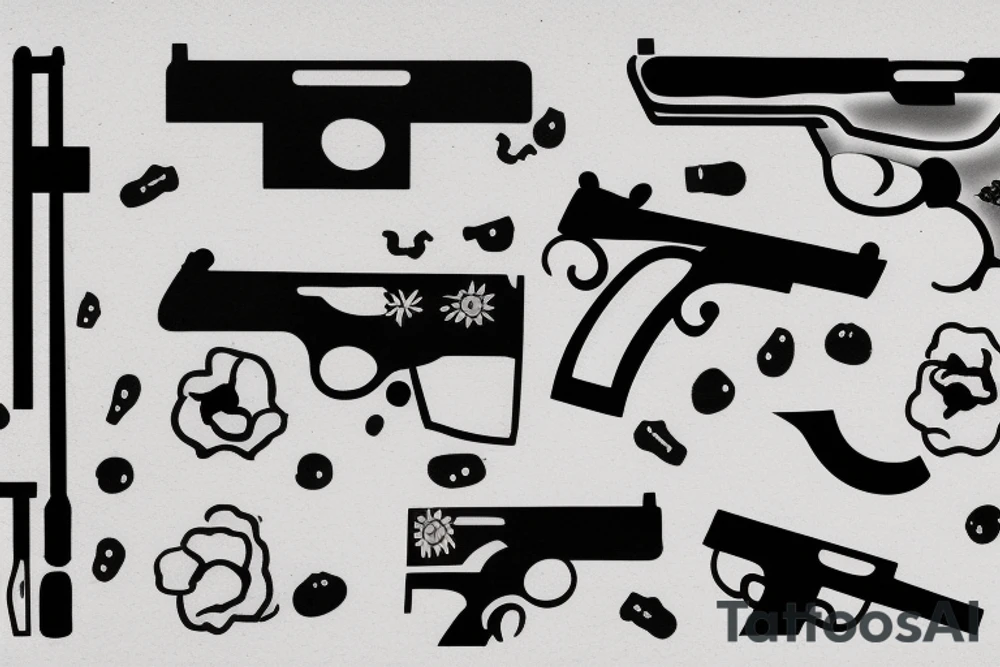 guns tattoo idea