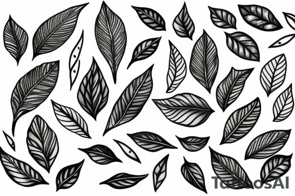 olive and leaf tattoo idea