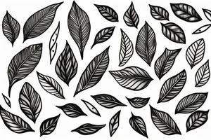 olive and leaf tattoo idea