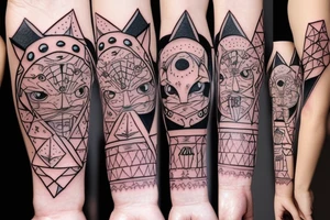 Princess Mononoke on the Hand tattoo idea