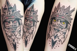 Princess Mononoke by Hayao Miyazaki on the Hands tattoo idea