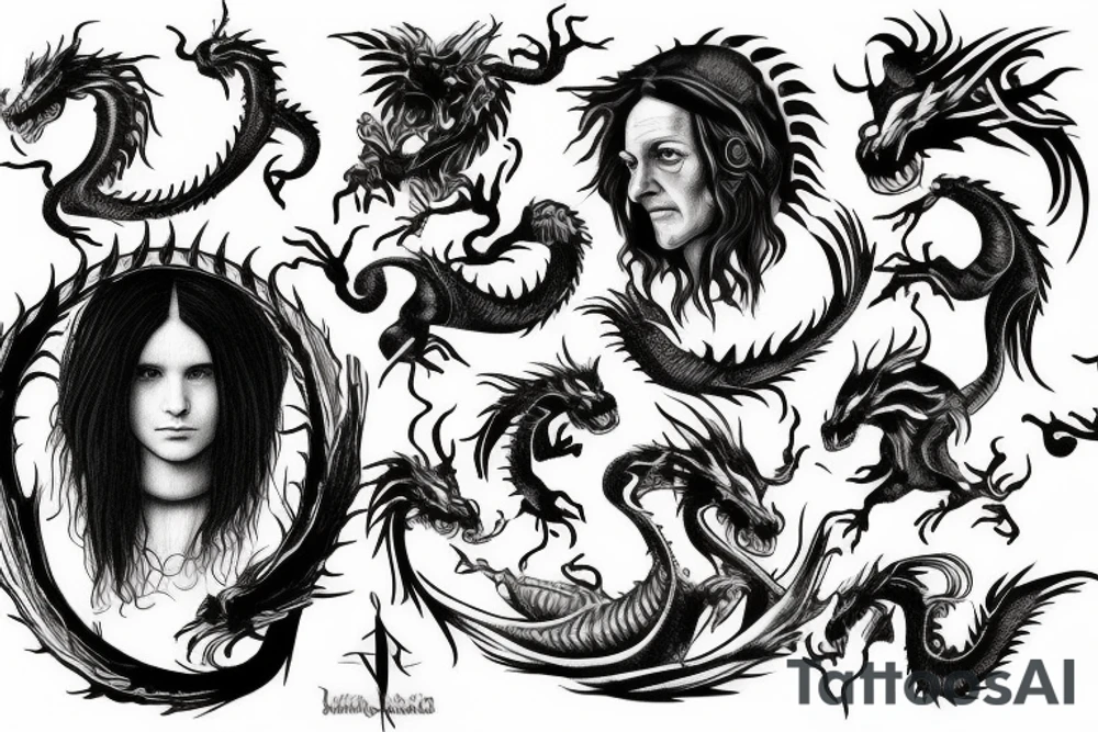 Dragon tattoo idea