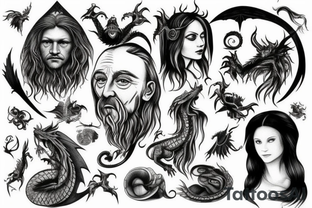 Dragon tattoo idea