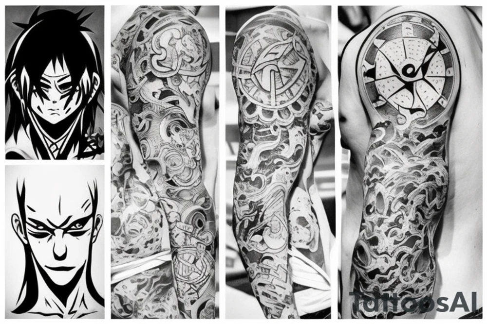 tattoos like these from sukuna from jujutsu kaisen tattoo idea