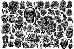 i would like a big graveyard tattoo for my back tattoo idea