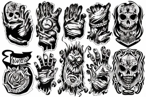 Monster's hand tattoo idea