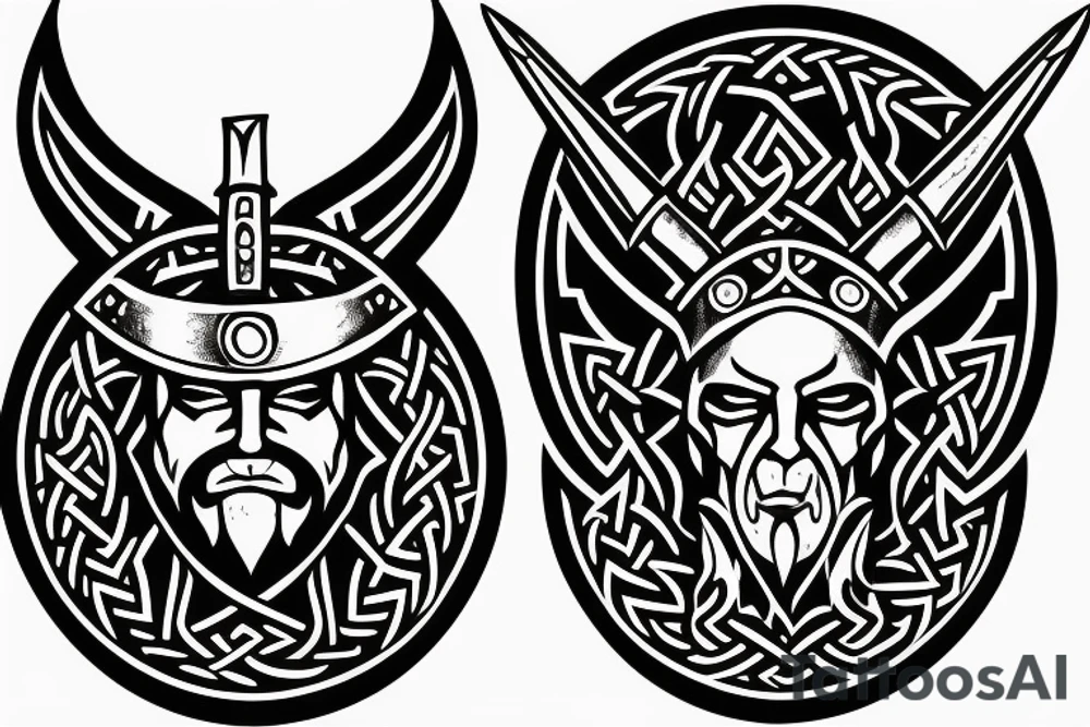 Warrior Viking tattoo idea