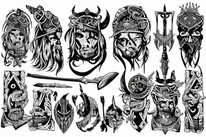 Warrior Viking tattoo idea