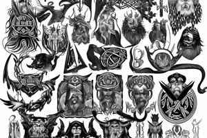 God Odin tattoo idea