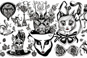 Alice in Wonderland, cheshire tattoo idea