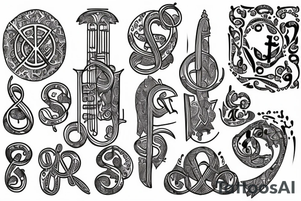 Armenian , music , peace, calm , creative , god tattoo idea