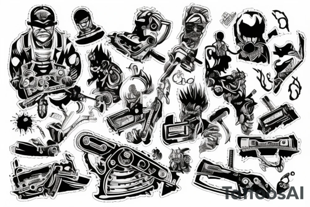 chainsaw-men tattoo idea