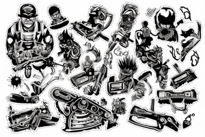 chainsaw-men tattoo idea