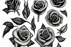 Dagger with a Rose growing out of it tattoo idea