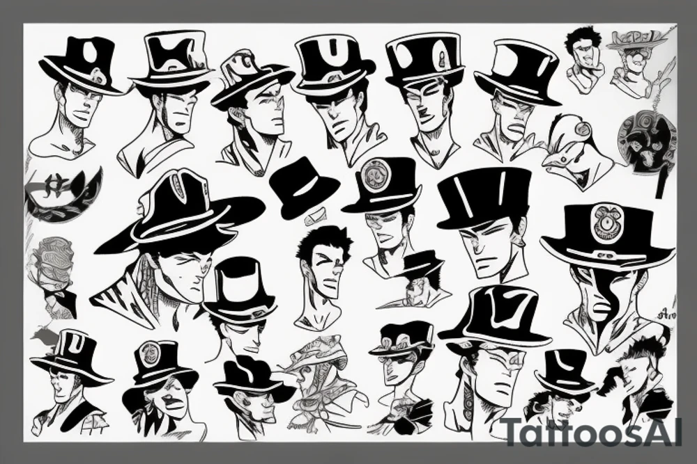 Jotaro kujo tattoo idea