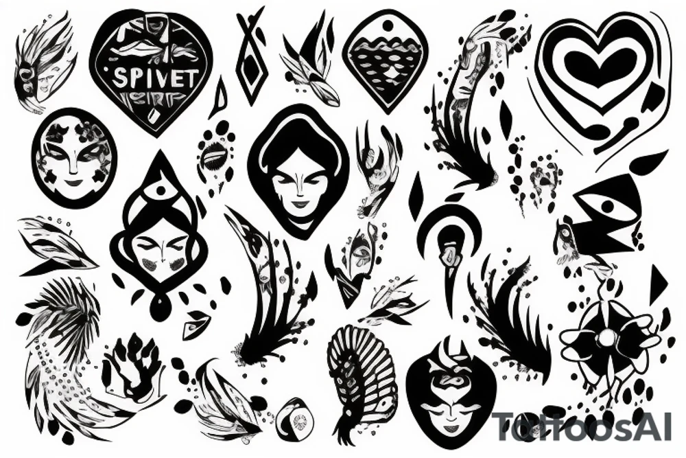 Extrovert spirit tattoo idea