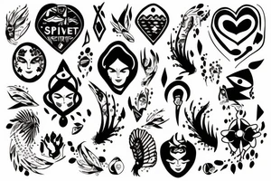 Extrovert spirit tattoo idea