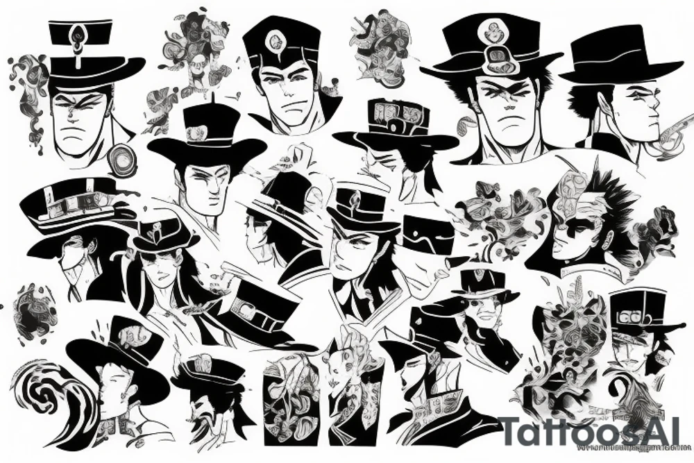 Jotaro kujo tattoo idea