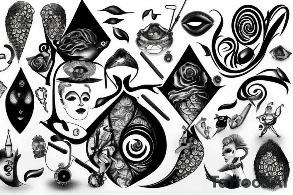 Kois and Diamonds tattoo idea