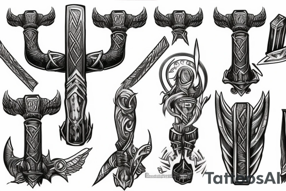 Mjolnir tattoo idea