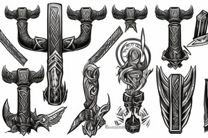 Mjolnir tattoo idea
