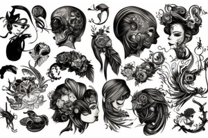 A quirky elegant object tattoo idea