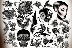 A quirky elegant object tattoo idea