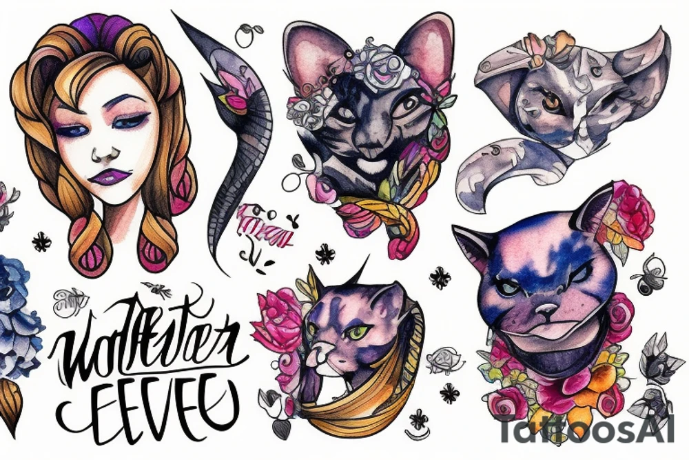 Watercolor Felix tattoo idea