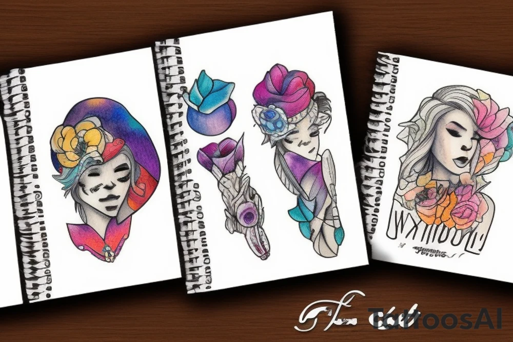 Watercolor Felix tattoo idea