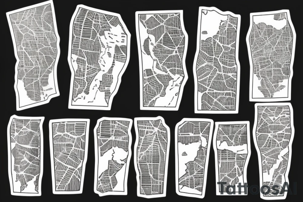 Palestine map tattoo idea