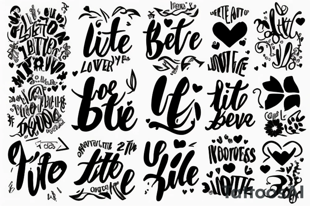 a little love is better than none tattoo idea