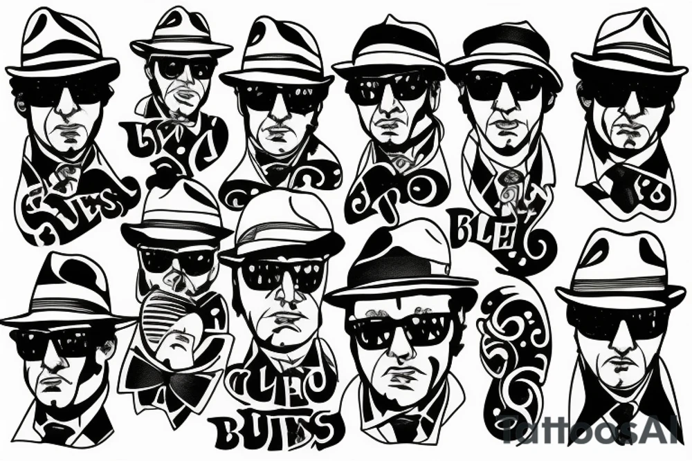 Blues brothers tattoo idea