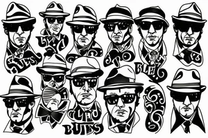 Blues brothers tattoo idea