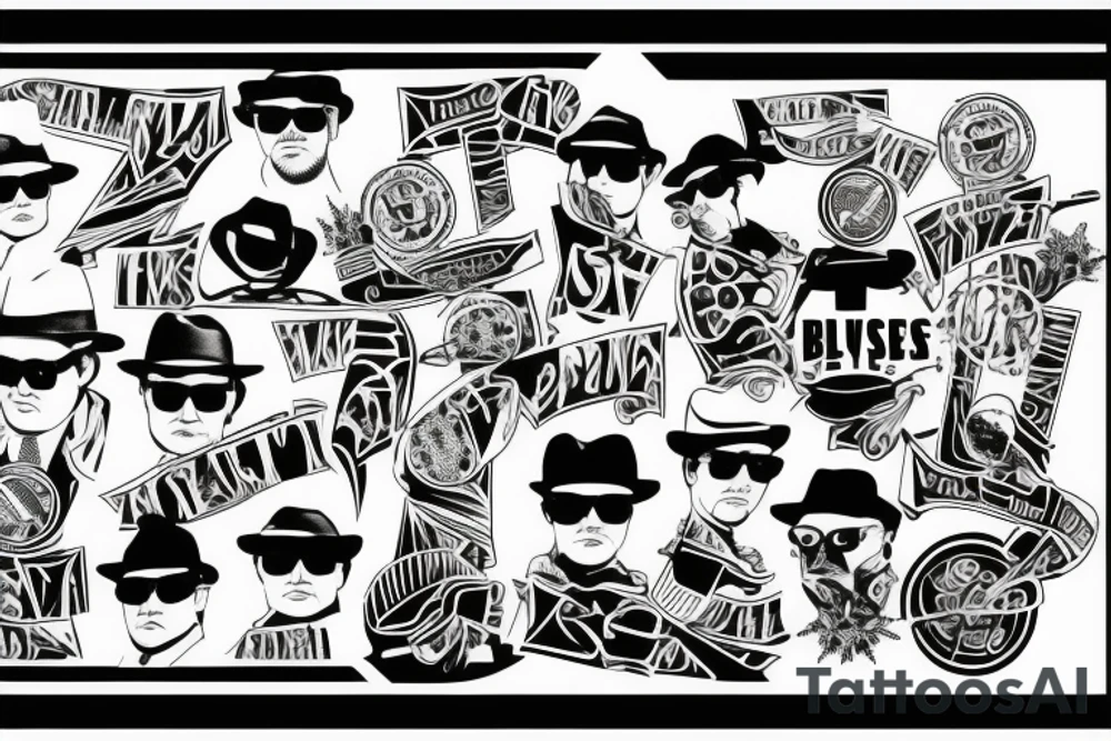 Blues brothers tattoo idea