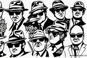 Blues brothers jake elwood tattoo idea