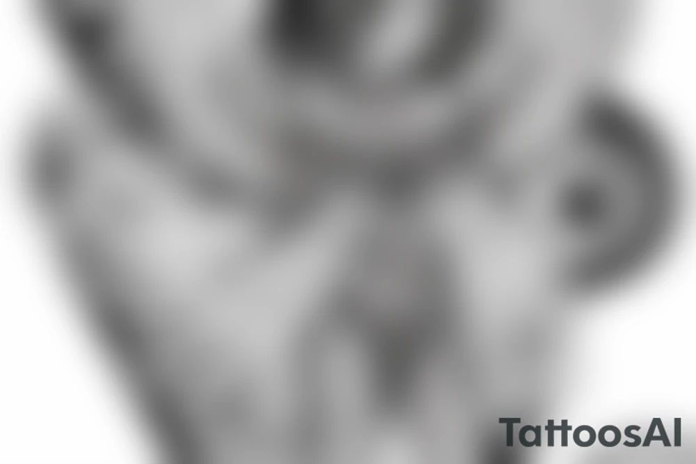 female angel tattoo idea