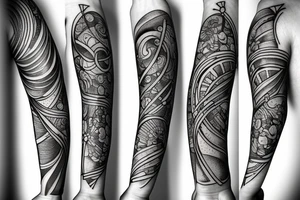 Pisces and Sagittarius combined tattoo idea