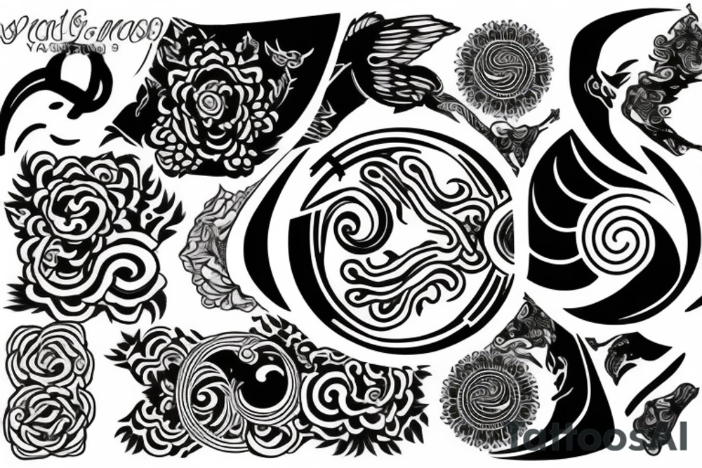 yin yang tattoo idea
