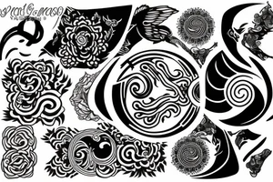 yin yang tattoo idea