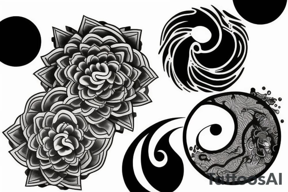 yin yang tattoo idea