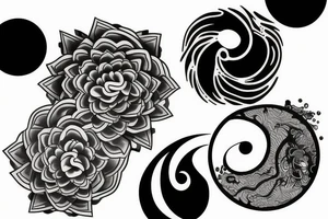 yin yang tattoo idea