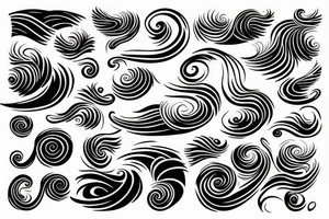 waves tattoo idea