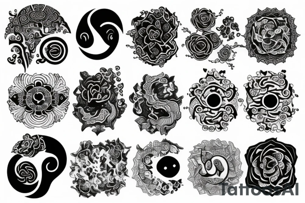 yin yang tattoo idea
