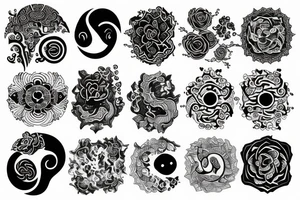 yin yang tattoo idea