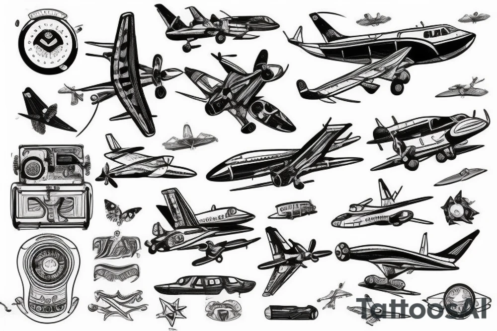 aviation tattoo idea