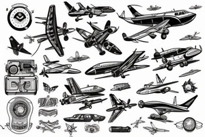 aviation tattoo idea