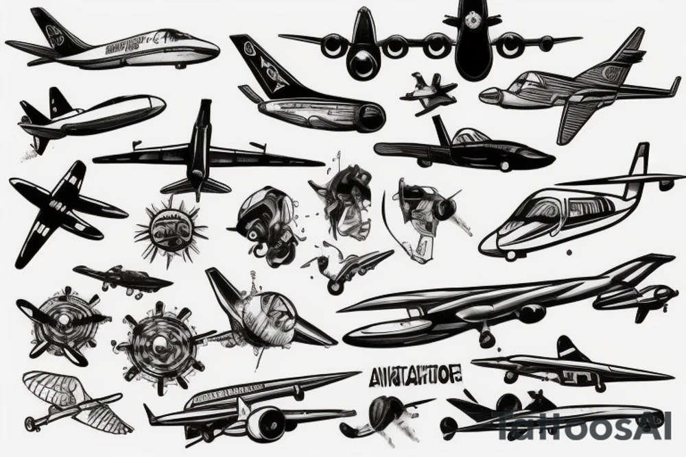 aviation tattoo idea